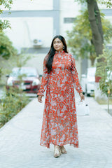 Printed Long Maxi -ZM13