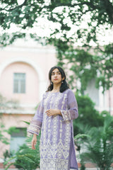 Lawn Embroidered Lavender  -ZM05